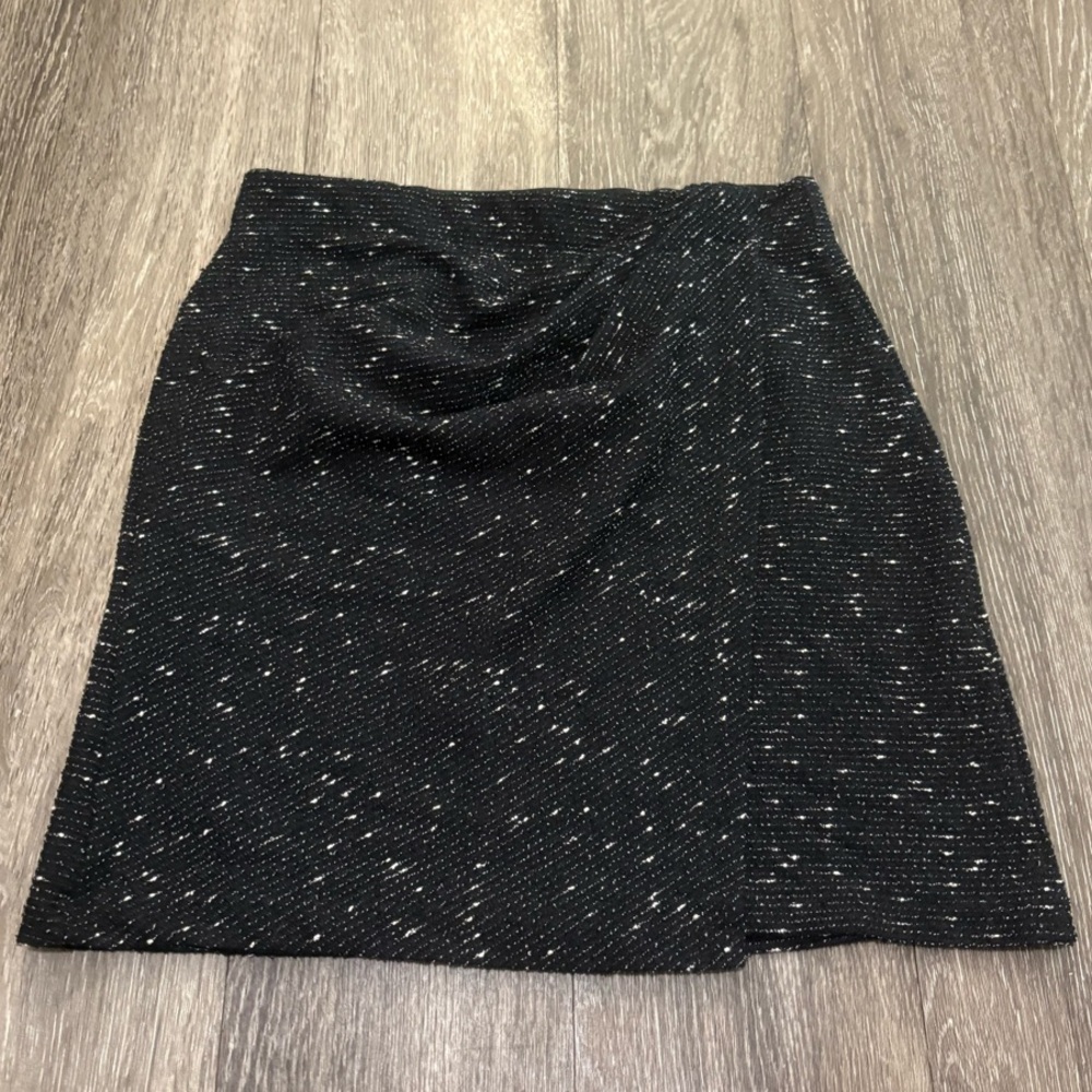 Max Studio Elegant Elastic Waist Tweed Pull On Skirt Size XS
